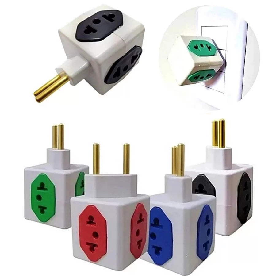 Adaptador de Tomada em Cubo 2 Pinos 10A 20A