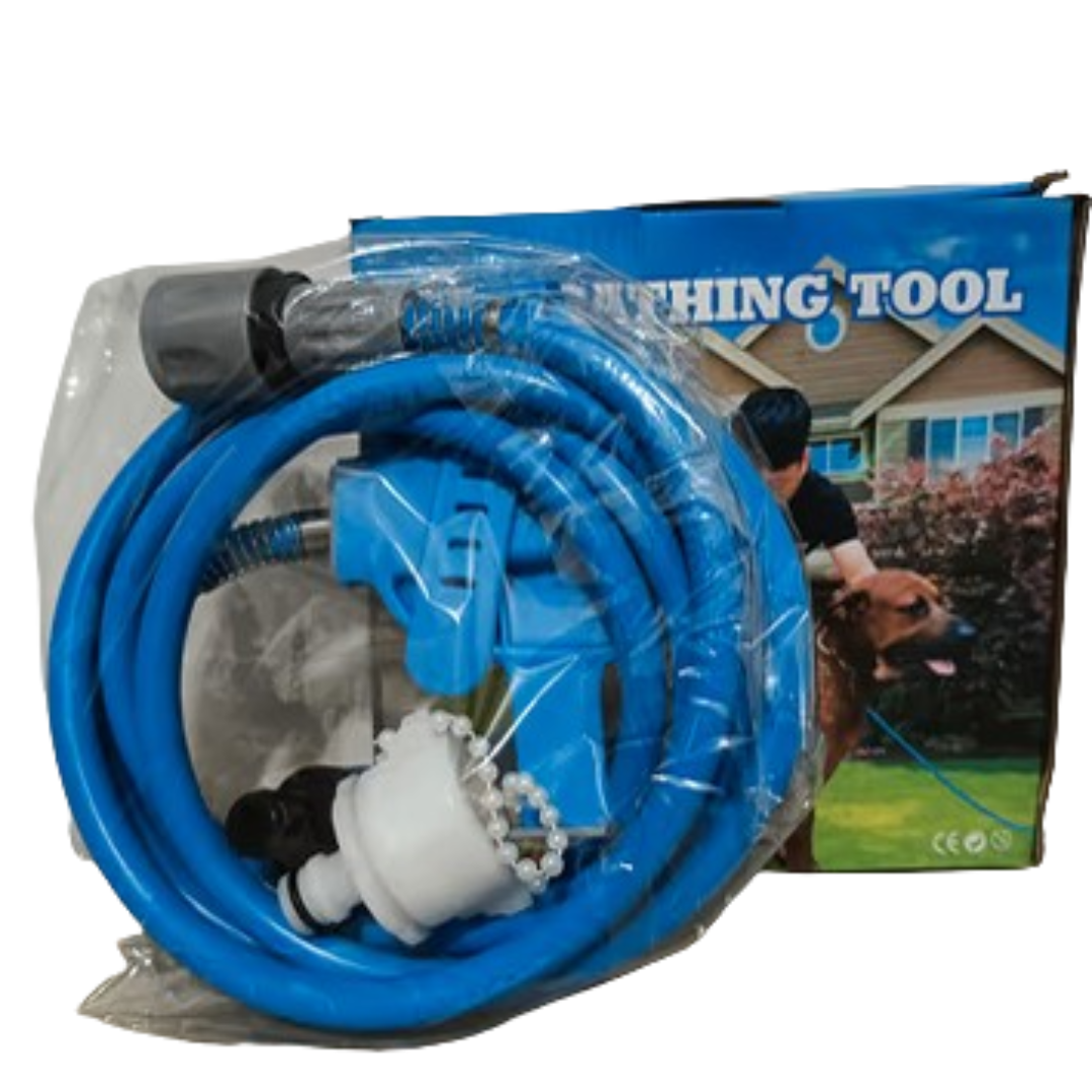 Escova de Banho com Mangueira para Pets LMZ0255
