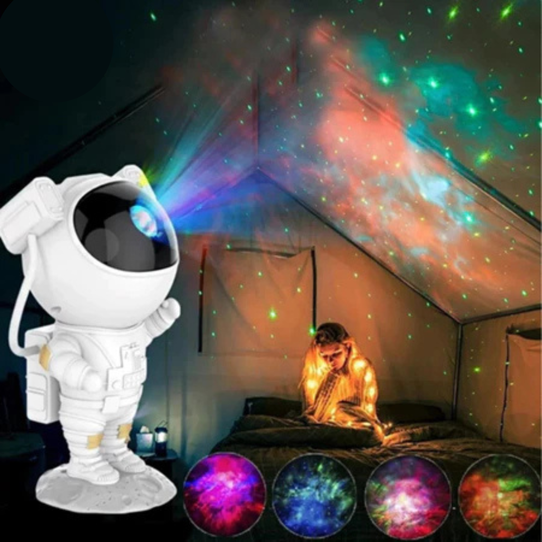 Mini Projetor Astronauta Luz Estelar com Controle Remoto BM-F927
