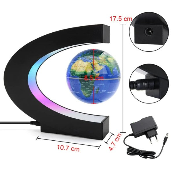 Globo Terrestre Maginetico Flutuante Levitação Led Bivolt BM-F1001