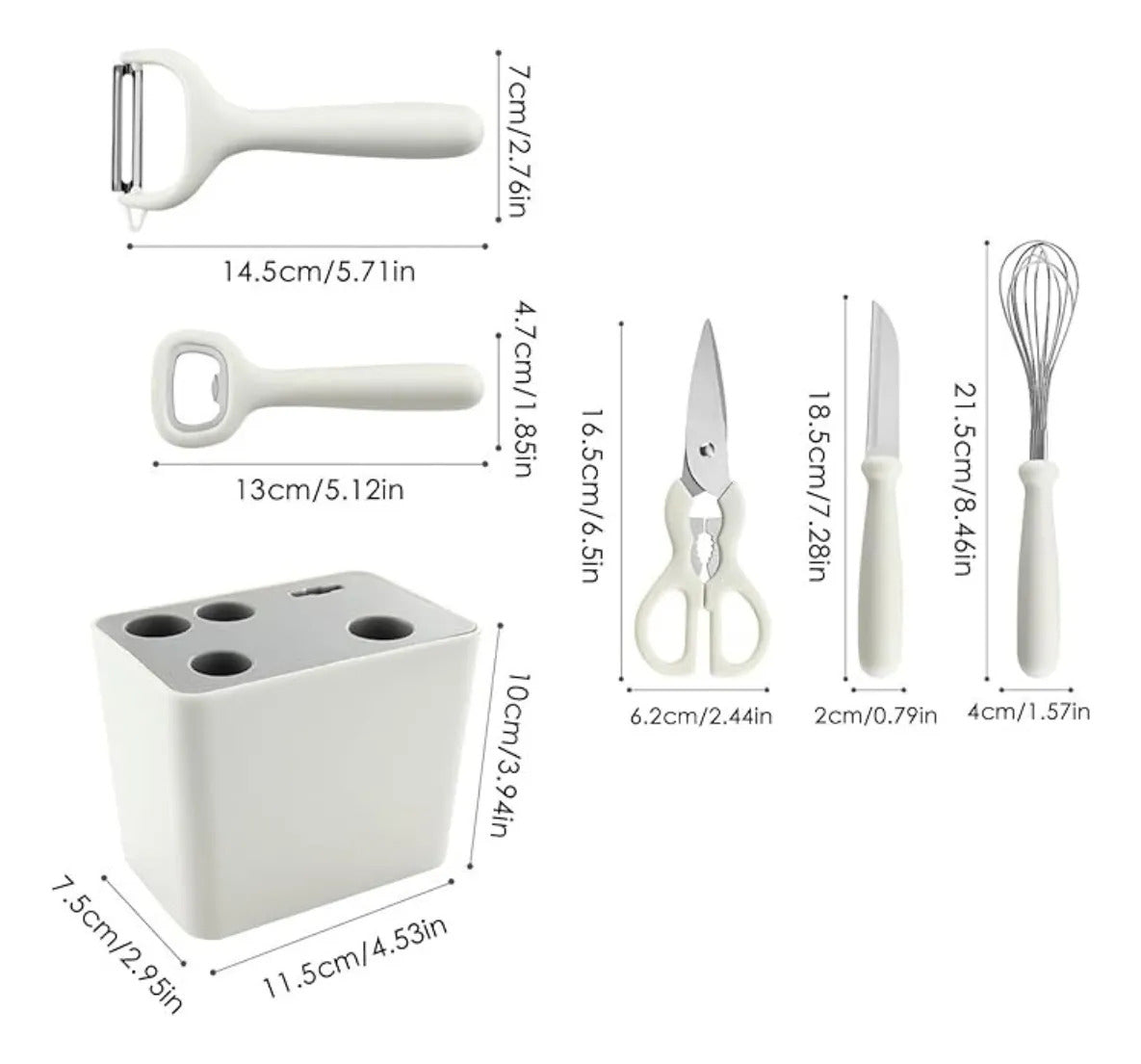 Conjunto de Utensílios de Silicone para Cozinha BM-F1072