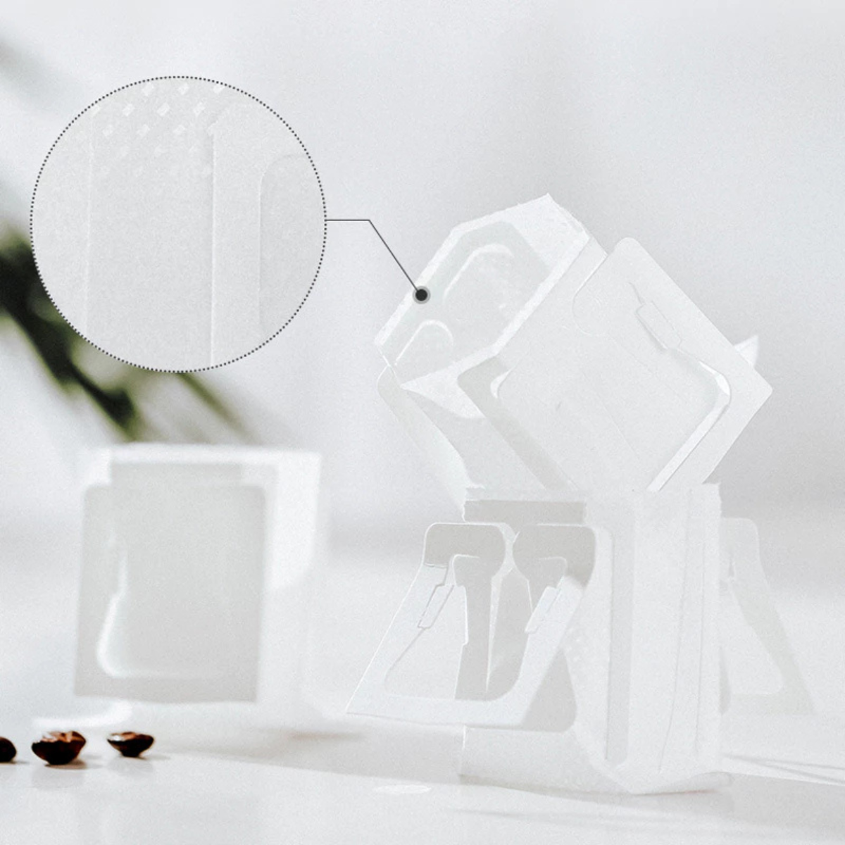 1 Pacote de 50 Filtros de Café Individuais Portáteis com Alça para Copo (Drip Coffee)
