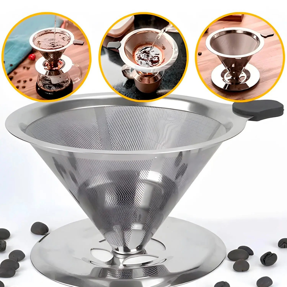 Coador de Café Aço Inox 103 Permanente