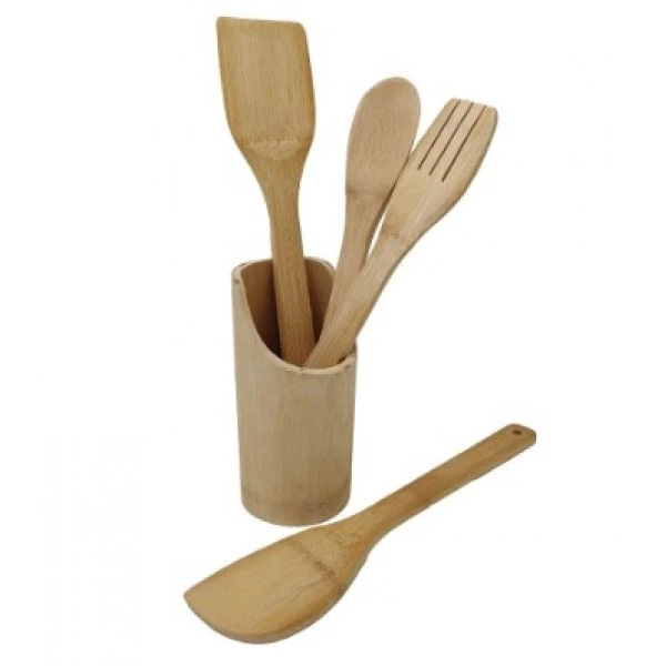Conjunto de Utensílios em Bambu 5pçs livon 2568