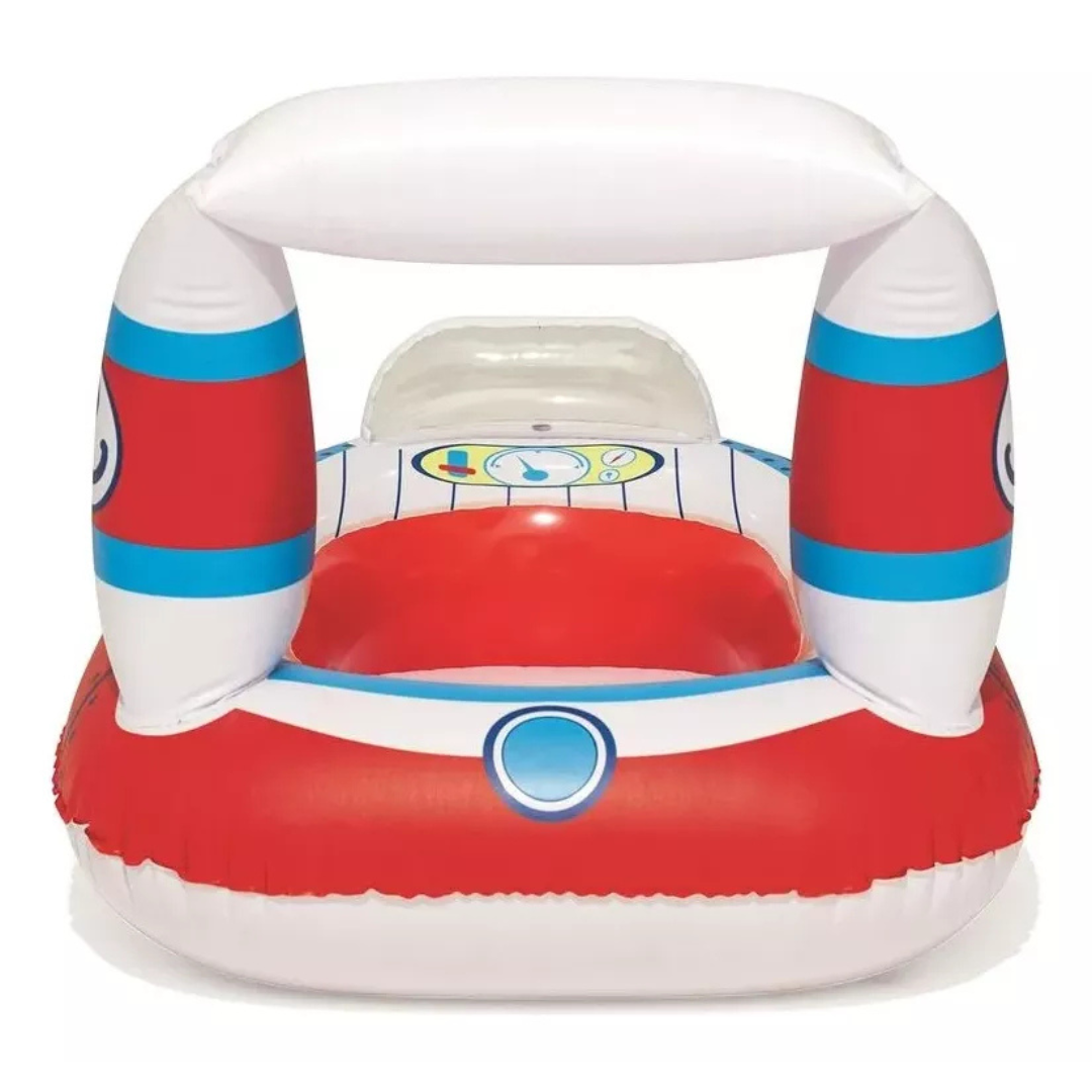 Boia Inflável Barco 104x99cm BST-032- Branco/Colorido