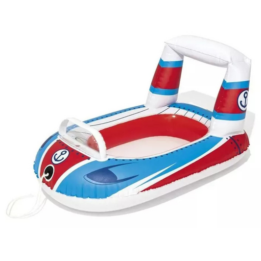 Boia Inflável Barco 104x99cm BST-032- Branco/Colorido
