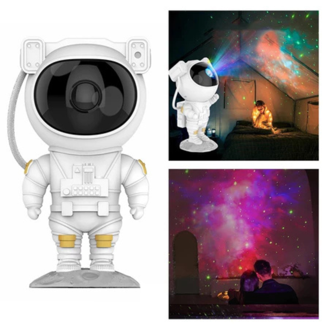 Mini Projetor Astronauta Luz Estelar com Controle Remoto BM-F927