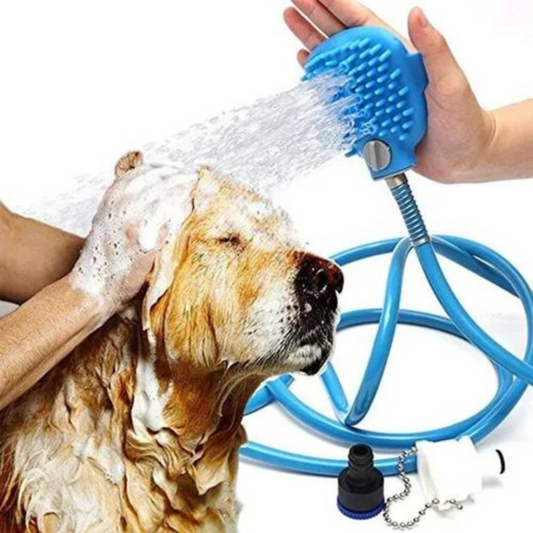 Escova de Banho com Mangueira para Pets LMZ0255