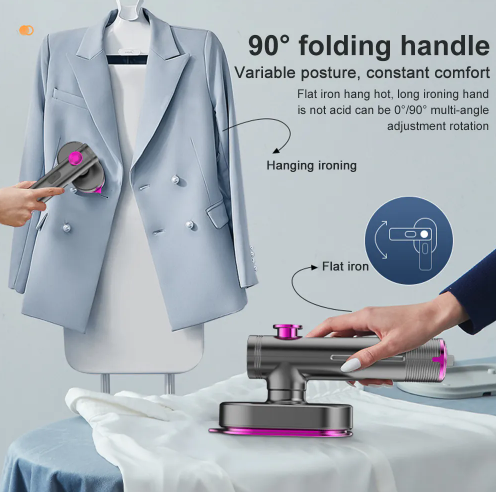 Mini Ferro de Passar Roupa Profissional Bivolt ROP-5651 - (Cores Sortidas)