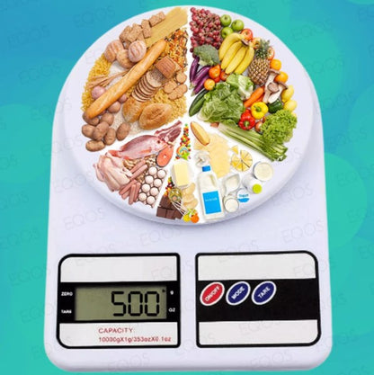 Balança Digital de Cozinha Precisão Cozinha 10kg Nutrição E Dieta, Até 10 kg, Escala 1 grama