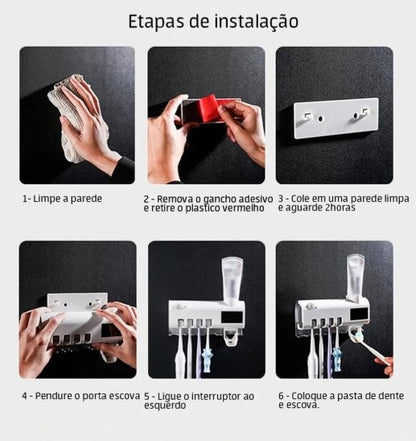 Dispenser Automático Suporte de Pasta de Dente BM-F1013