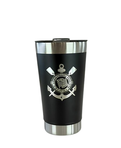 Personalizado - Copo Térmico Inox com TAMPA e ABRIDOR (473 ml) - Preto