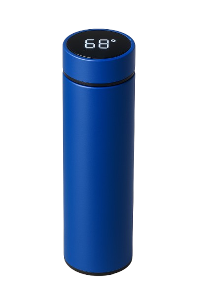 Normal - Garrafa Térmica com LED e Termômetro (500ml) - Azul