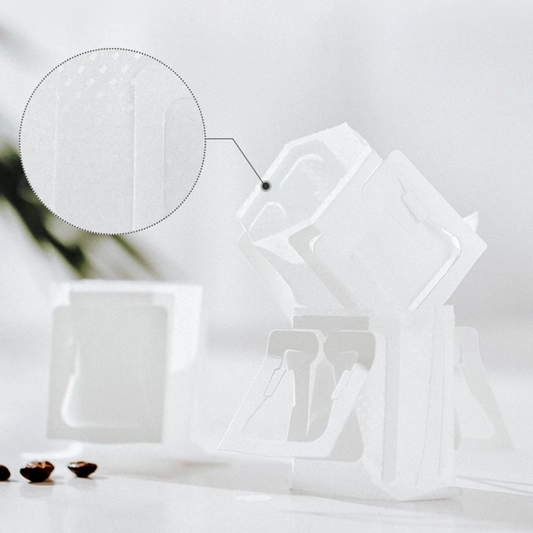 1 Pacote de 50 Filtros de Café Individuais Portáteis com Alça para Copo (Drip Coffee)