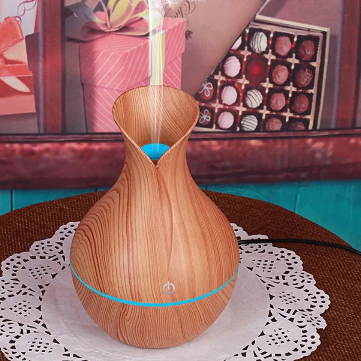 Umidificador de Ar com Difusor de Aromas e Iluminação LED Bivolt - (Cores Sortidas)  BM-061-1