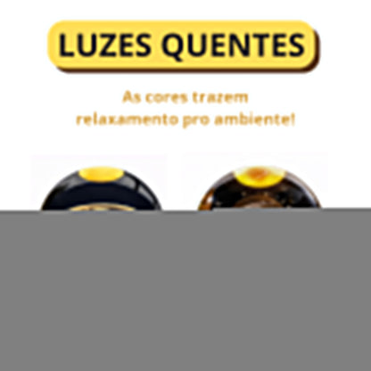 Lúminária de Mesa RGB ou Cor Quente Bola Cristal (Modelos Sortidos) - BM-F976B