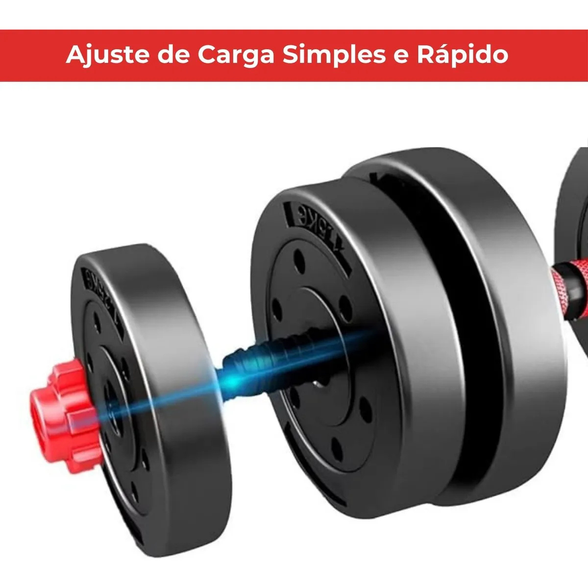 Conjunto Anilhas + Barras Targ Me 24kg – Academia em Casa Completa