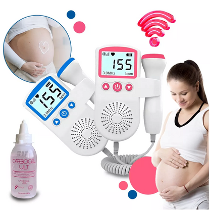 Doppler Monitor Portátil de Batimento Cardíaco - (Cores Sortidas)