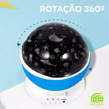 Luminaria Projetor De Estrela Globo Abajur Universo 360º Bivolt - (Cores Sortidas)