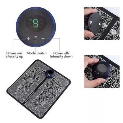 Massageador Tapete Para Pés Elétrico Estimulação Muscular Bivolt