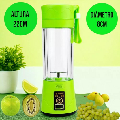 Mini Liquidificador Portátil Recarregável Bivolt - (Cores Sortidas)
